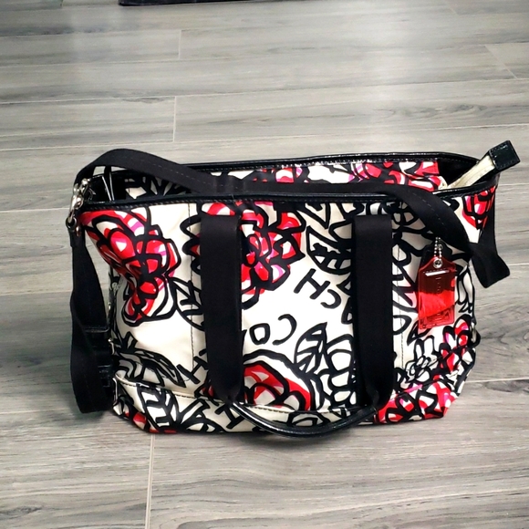 Coach Handbags - Coach purse C1194-F16583 floral graffiti purse/crossbody